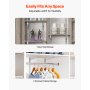 VEVOR Shelf Track 39-inch 10 Pack Adjustable Steel Wall Mounted Shelf Pilaster