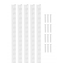 VEVOR Shelf Track 60-inch 5 Pack Adjustable Steel Wall Mounted Shelf Pilaster