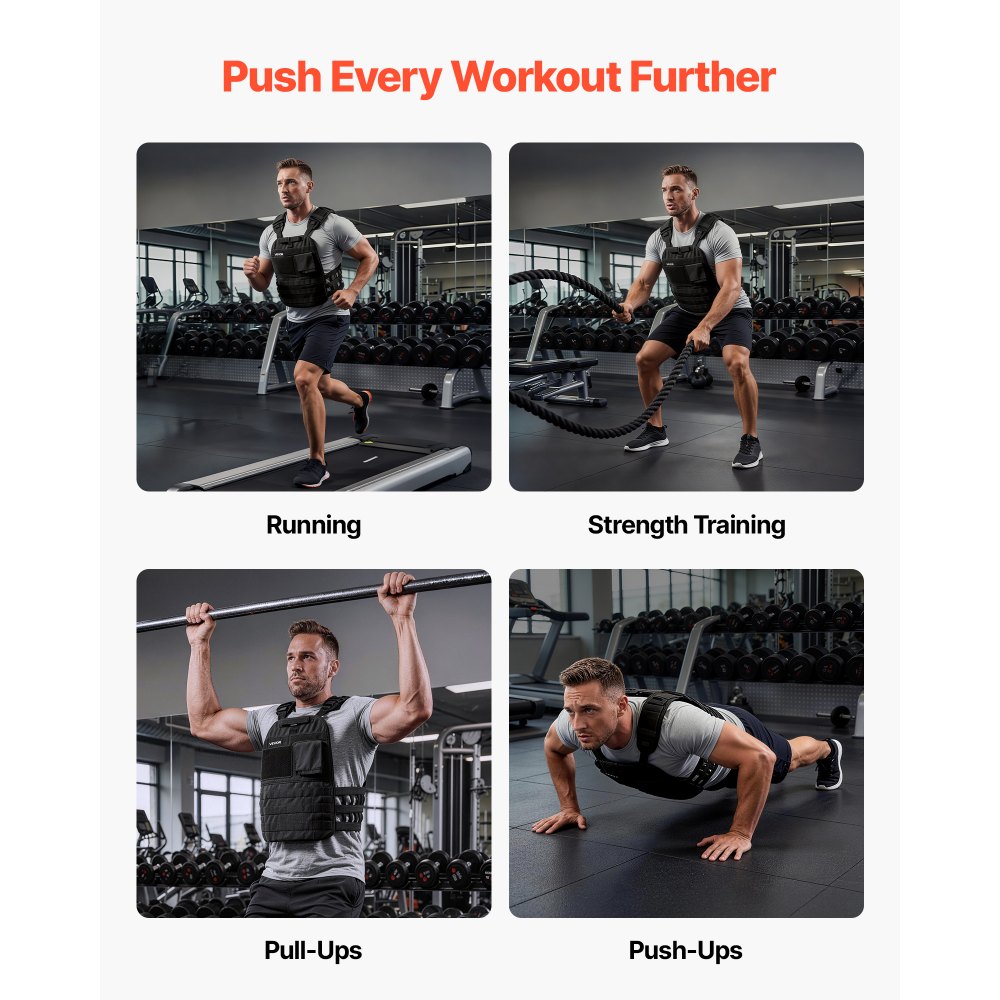 VEVOR Curved Weight Vest Plates, 4 kg Pairs, Premium Steel Tactical Weighted Plates for Vest, Ergonomic Design, for Strength Endurance Training, Running, Jogging, Fitness, Heavy Workouts