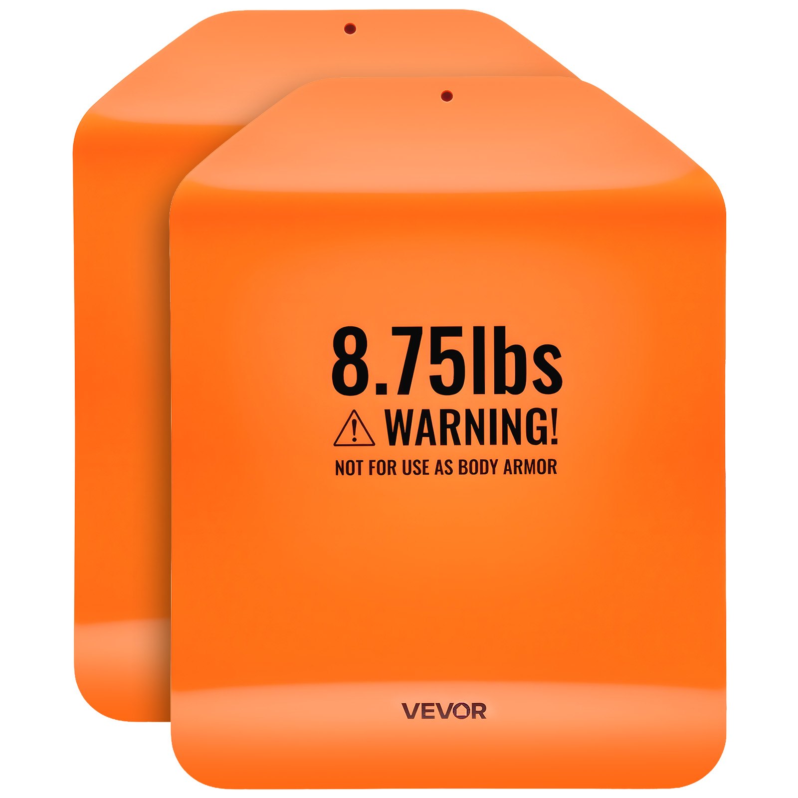 VEVOR Curved Weight Vest Plates, 8.75 LB Pairs, Premium Steel Tactical Weighted Plates for Vest, Ergonomic Design, for Strength Endurance Training, Running, Jogging, Fitness, Heavy Workouts
