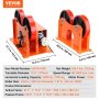 VEVOR 110V Turning Rolls Linkage Roller, 1000KG/2205LBS Loading Welding Turning Roll, 25-1400mm Diameter, 80-1600 mm/min Rotary Welding Positioner & Welding Torch Stand for Welding Equipment Support