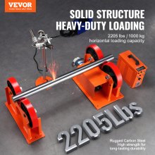 VEVOR Turning Rolls Linkage Roller 1000KG/2205LBS Lasting Sveising Dreierulle