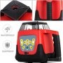Self-leveling 360° Rotary Laser Level 500M Range Red Laser Beam W/ Case