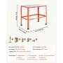VEVOR Welding Table, 910 x 610mm Welding Workbench with 363 kg Weight Capacity, Heavy-Duty Steel Work Table Platform with 16mm Fixture Holes for Welding, Metal Fabrication, Assembly, Repair Tasks