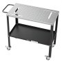VEVOR Welding Table 914 x 457 mm Movable Welding Workbench 544 kg Capacity, Heavy-Duty Steel Work Table Platform with 4 Lockable Casters, 4 Tool Slots, 16mm Fixture Holes, Tool Tray for Workshops
