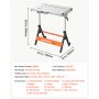 VEVOR Foldable Welding Table 30" x 20" Welding Workbench 400LBS Capacity, 5-Level Height Adjustable Work Table with 3 Tilt Angles & 3 Tool Slots, Heavy-Duty Steel Platform for Welding Assembly Repair
