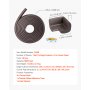 Protector de esquinas VEVOR para bebés, 5,5 m de cojín, 8 almohadillas para esquinas, espuma NBR suave, adhesivo 3M, protectores de mesa a prueba de niños, fácil instalación, para muebles y chimeneas.