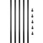 VEVOR Deck Balusters Metal Deck Spindles 51 Pack 26 inch Aluminum Alloy Railing