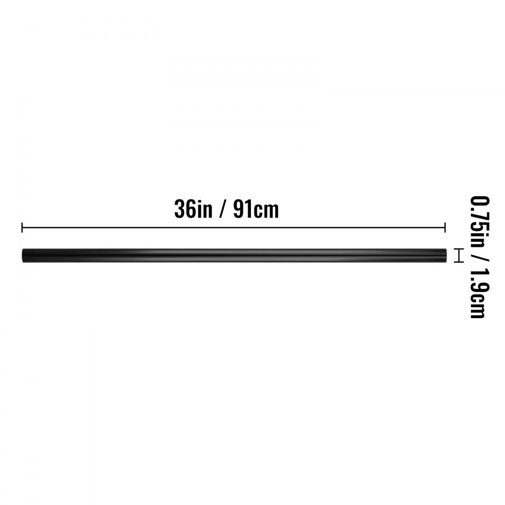 VEVOR Deck Balusters, 51 Pack Metal Deck Spindles, 36\"x0.75\" Staircase Baluster with Screws, Aluminum Alloy Deck Railing for Wood and Composite Deck, Circle Baluster for Outdoor Stair Deck Porch