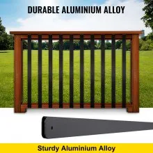 VEVOR Deck Balusters Metal Deck Spindles 16 Pack 29.5" Aluminum Alloy Railing