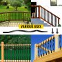 VEVOR deck balusters in various uses on different wooden railings.