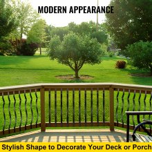 VEVOR Deck Balusters Metal Deck Spindles 61 Pack 29.5" Aluminum Alloy Railing