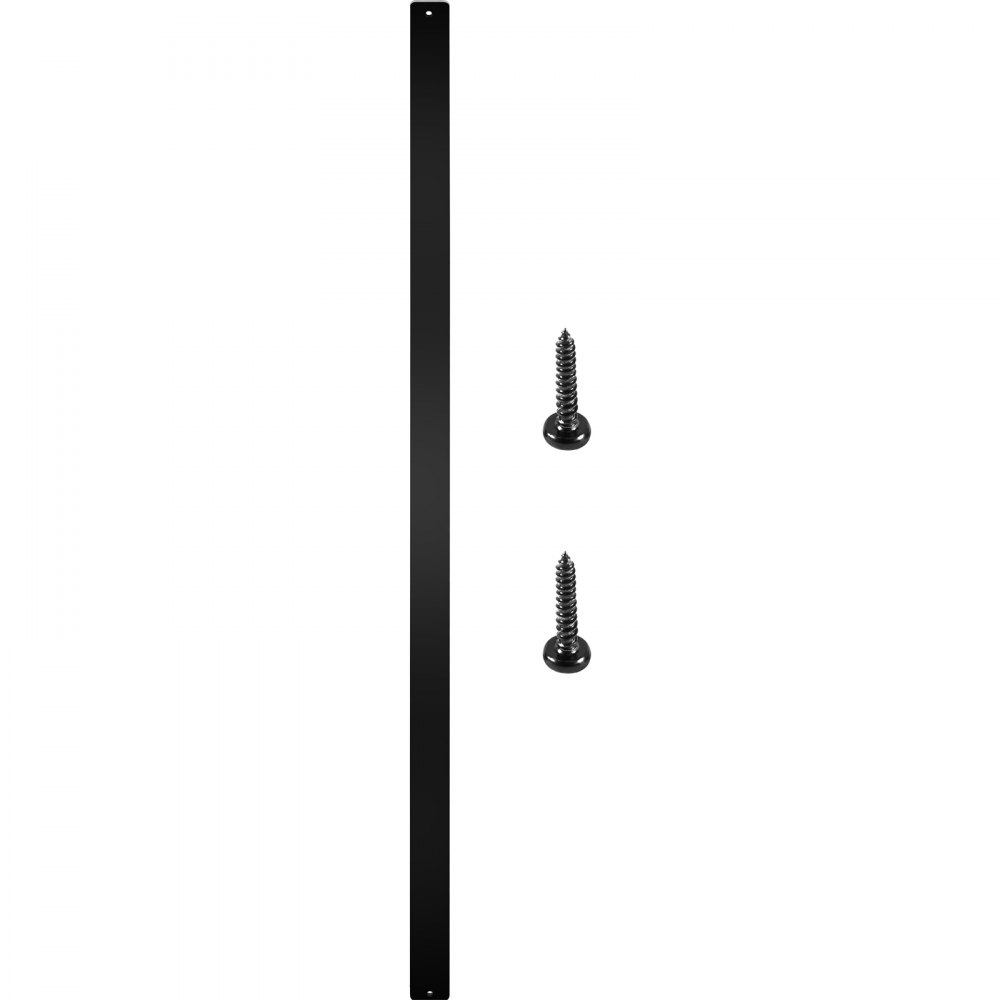black VEVOR deck baluster with two screws on a white background.