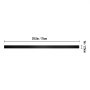 black rectangular VEVOR deck balusters, 29.5in long, 1in wide with hole on each end.