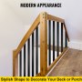 VEVOR Deck Balusters, 76 Pack Metal Deck Spindles, 29.5"x1"x0.2" Staircase Baluster with Screws, Aluminum Alloy Deck Railing for Wood and Composite Deck, Stylish Baluster for Outdoor Stair Deck Porch