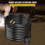 VEVOR Welding Extension Cord, 25 FT 40 AMP, 6-50P/6-50R 8/3 Heavy Duty Welding Cord, 8AWG 250V Welding Machine Cord, Suitable for MIG,Lincoln,Plasma,Miller,TIG