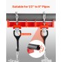Pipe Welding Vise 1/2" to 8" Pipe Welding Clamp with Dual Chains & Handles