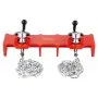 VEVOR Pipe Welding Vise, 1/2" to 8" Pipe Welding Clamp with Dual Chains & Crank Handles, Heavy-Duty Cast Iron Welding Vise for a Variety of Pipes