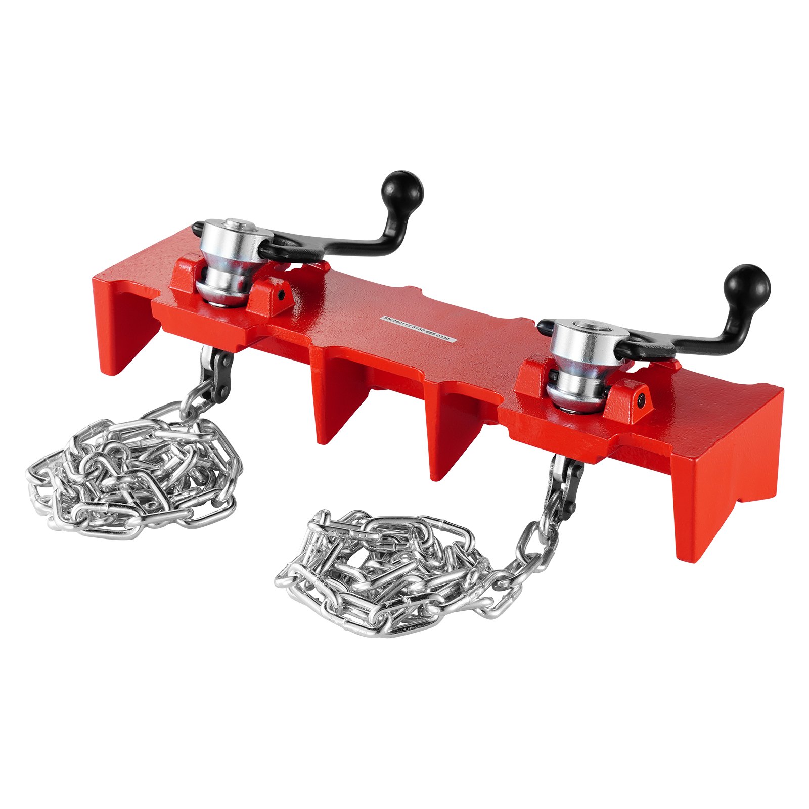 VEVOR Pipe Welding Vise, 1/2 to 8-inch Pipe Welding Clamp with Dual Chains & Crank Handles, Heavy-Duty Cast Iron Welding Vise for a Variety of Pipes