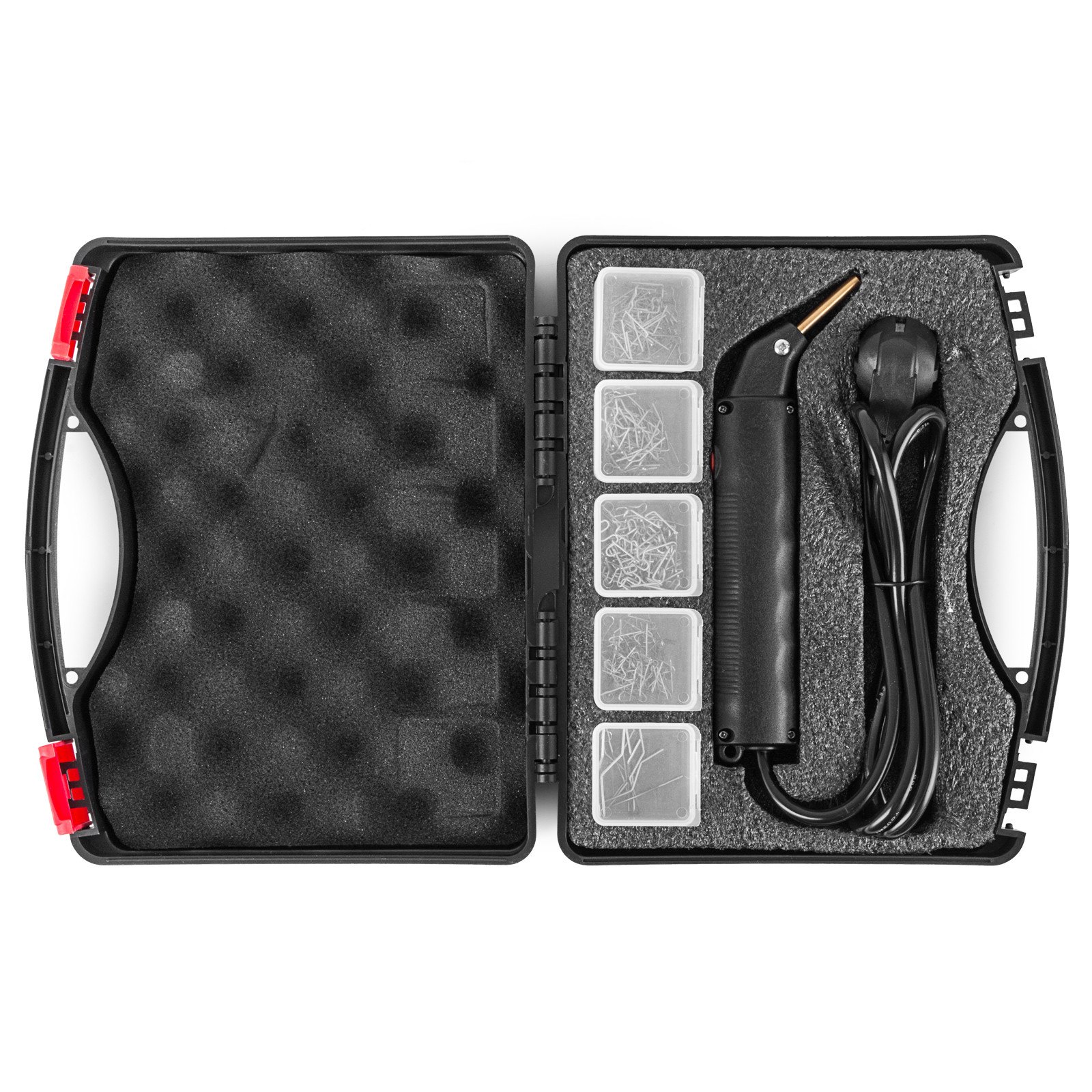 VEVOR Kit de soldador de plástico, kit de reparación de parachoques de coche con 400 grapas, pistola de reparación de plástico de grapadora caliente de 50 W para piezas de coche, parachoques de coche y reparación de plástico