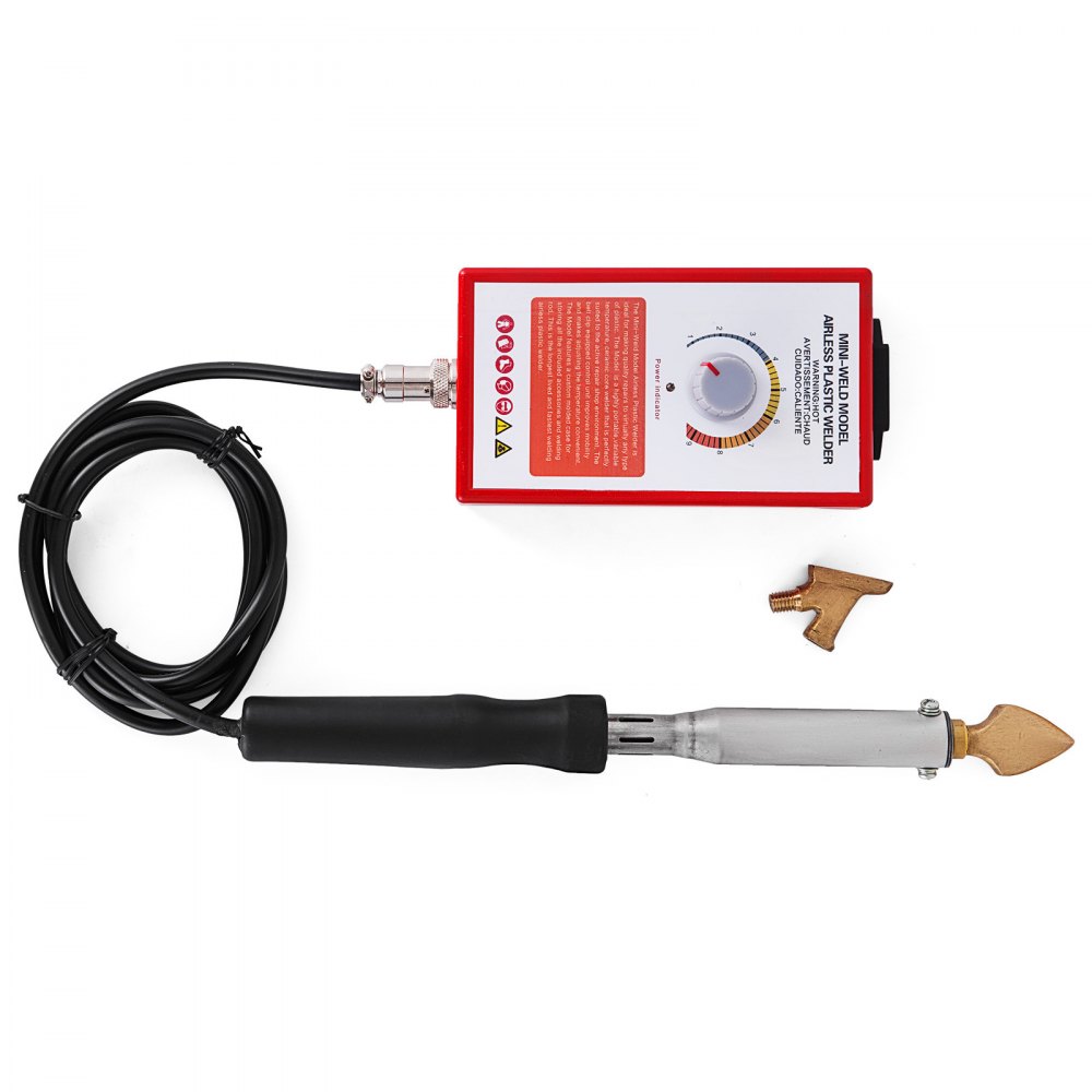 VEVOR Airless Plastic Welder Mini Weld Model 7 Variable Temperature Rods Tips