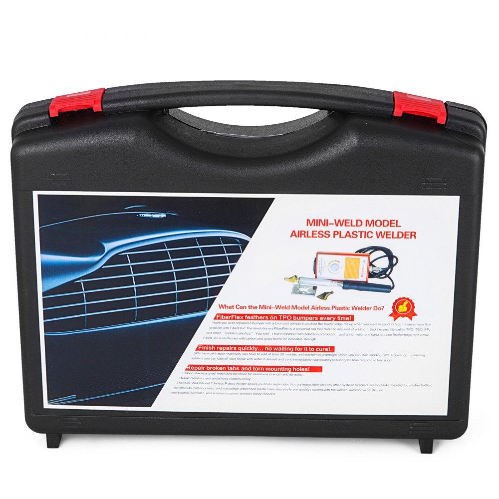VEVOR Airless Plastic Welder Mini Weld Model 7 Variable Temperature Rods Tips