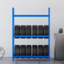 Suporte para pneus VEVOR Tire Storage Rack com 2 prateleiras, suporta até 12 pneus padrão