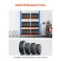 VEVOR Tire Storage Rack 3-Shelf Tire Holder Stand Holds up to 18 Standard Tires