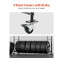 Rolling Tire Storage Rack 2-Shelf Tire Holder Hold up to 12 Standard Tires