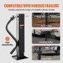 VEVOR Trailer Jack, Trailer Tongue Jack Welding-on 12000 lb Weight Capacity, Trailer Jack Stand with Handle for lifting RV Trailer, Horse Trailer, Utility Trailer, Yacht Trailer