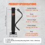 VEVOR Trailer Jack, Trailer Tongue Jack Welding-on 12000 lb Weight Capacity, Trailer Jack Stand with Handle for lifting RV Trailer, Horse Trailer, Utility Trailer, Yacht Trailer