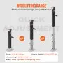 VEVOR Trailer Jack, Trailer Tongue Jack Welding-on 8000 lb Weight Capacity, Trailer Jack Stand with Handle for lifting RV Trailer, Horse Trailer, Utility Trailer, Yacht Trailer