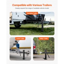 VEVOR Trailer Jack Weld-on Pipe Mount Swivel Trailer Jack 12000 lbs 12.6" Travel