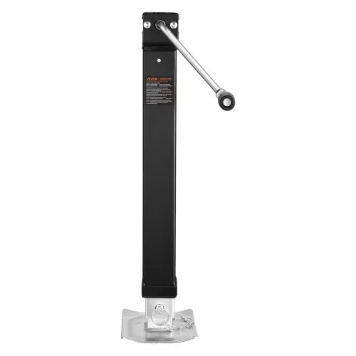 8000 Lb Heavy Duty Weld-On Trailer Jack - 28.9" Vertical Travel With Adjustable Drop Leg
