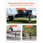 VEVOR Trailer Jack Weld-on Pipe Mount Swivel Trailer Jack 8000 lbs 15" Travel