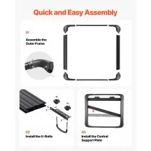 Universal Roof Rack Cargo Carrier Basket 48 x 40 x 5.6 in Car Top Luggage Holder