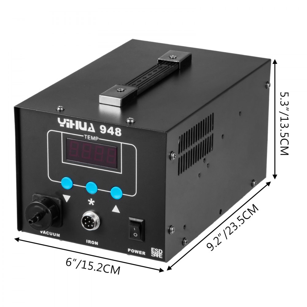 YIHUA 948 Rework Station 60W 2 in1 LCD Soldering Desoldering Hot Air Gun Kit