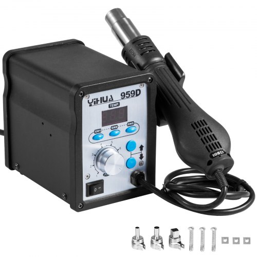 YIHUA 959D Hot Air Gun SMD Soldering Desoldering Rework Station 120L/min 650W