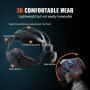 VEVOR True Color Solar Powered Auto Darking Welding Helmet, 4 Arc Sensor Wide Shade 5-8/9-13 para TIG MIG ARC Soldadura Hood Mask