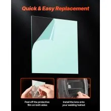 VEVOR Welding Helmet Outer Cover Lens 20PCS 4.76" x 4.65" Outer Replacement Lens