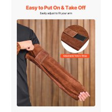 VEVOR Leather Welding Sleeves Heavy Duty Cowhide Flame Resistant Work Sleeves