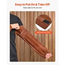 VEVOR Leather Welding Sleeves Heavy Duty Cowhide Flame Resistant Work Sleeves