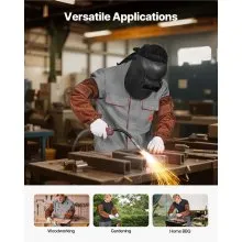 VEVOR Leather Welding Sleeves Heavy Duty Cowhide Flame Resistant Work Sleeves
