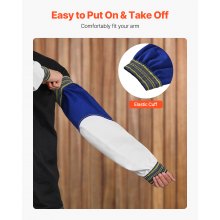 VEVOR Flame Resistant Welding Sleeves Heavy Duty Sheepskin & FR Cotton Sleeves