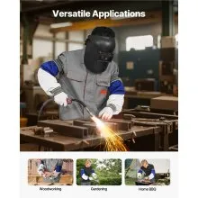 VEVOR Flame Resistant Welding Sleeves Heavy Duty Sheepskin & FR Cotton Sleeves