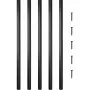 VEVOR Deck Balusters, 101 Pack Metal Deck Spindles, 26"x0.75" Staircase Baluster With Screws, Aluminum Alloy Deck Railing for Wood and Composite Deck, Square Baluster for Outdoor Stair Deck Porch
