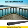 VEVOR Deck Balusters, 101 Pack Metal Deck Spindles, 26"x0.75" Staircase Baluster With Screws, Aluminum Alloy Deck Railing for Wood and Composite Deck, Square Baluster for Outdoor Stair Deck Porch