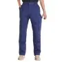 VEVOR FR Pants for Men, 100% Cotton, Flame-Resistant Cargo Pants with Multi-Pockets and Elastic Waist, Reinforced Tear-proof Stitching, Ideal for Welding Work and Casual Wear, M Size, Dark Blue