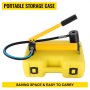 VEVOR 10 Ton 1/2" to 2" Hydraulic Knockout Punch Driver Tool Kit Electrical Conduit Hole Cutter Set KO Tool Kit with 6 Dies Hole Complete Tool (Knockout Punches)
