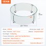 VEVOR Fire Pit Wind Guard, 740 x 214mm Round Glass Flame Shield, 6mm Thick Fire Table Accessory, Clear Tempered Glass Flame Guard for Propane, Gas, Outdoor, Patio, Backyard